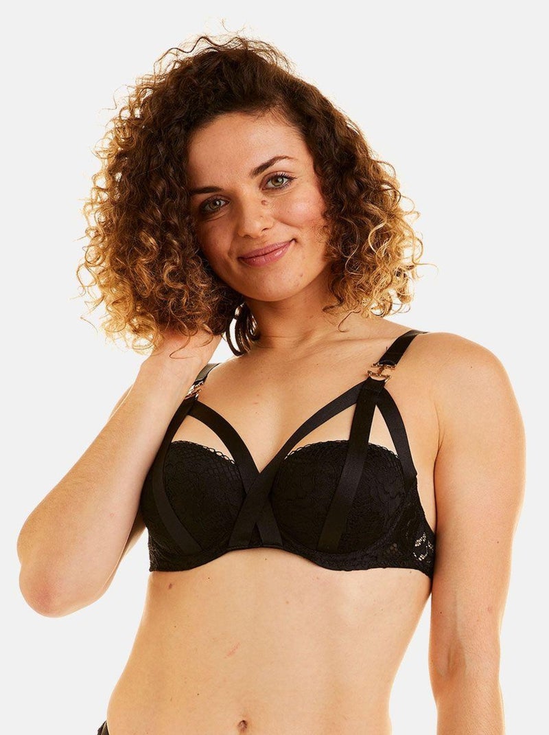 Soutien-gorge ampliforme DANGER - Pomm'Poire Noir - Kiabi