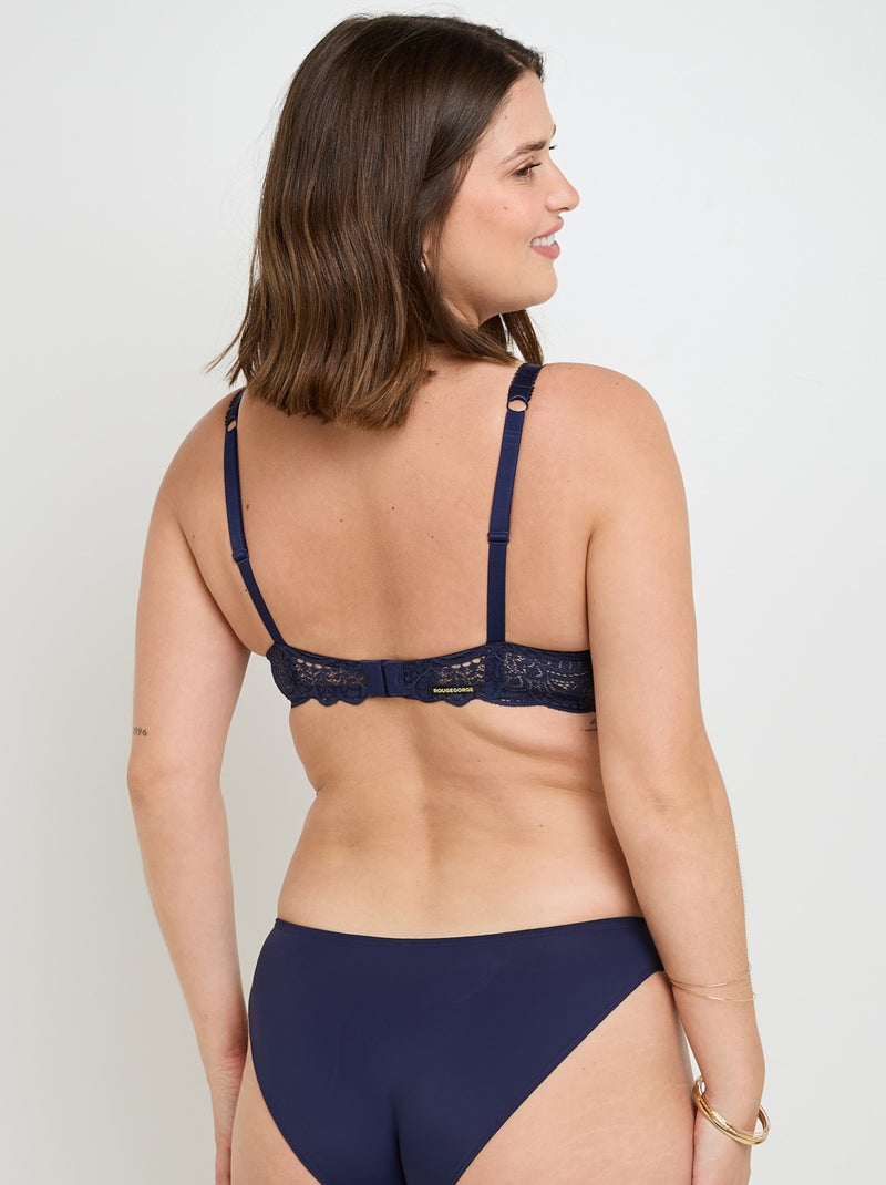 Soutien-gorge ampliforme dentelle Dentelle - RougeGorge Lingerie Bleu marine - Kiabi