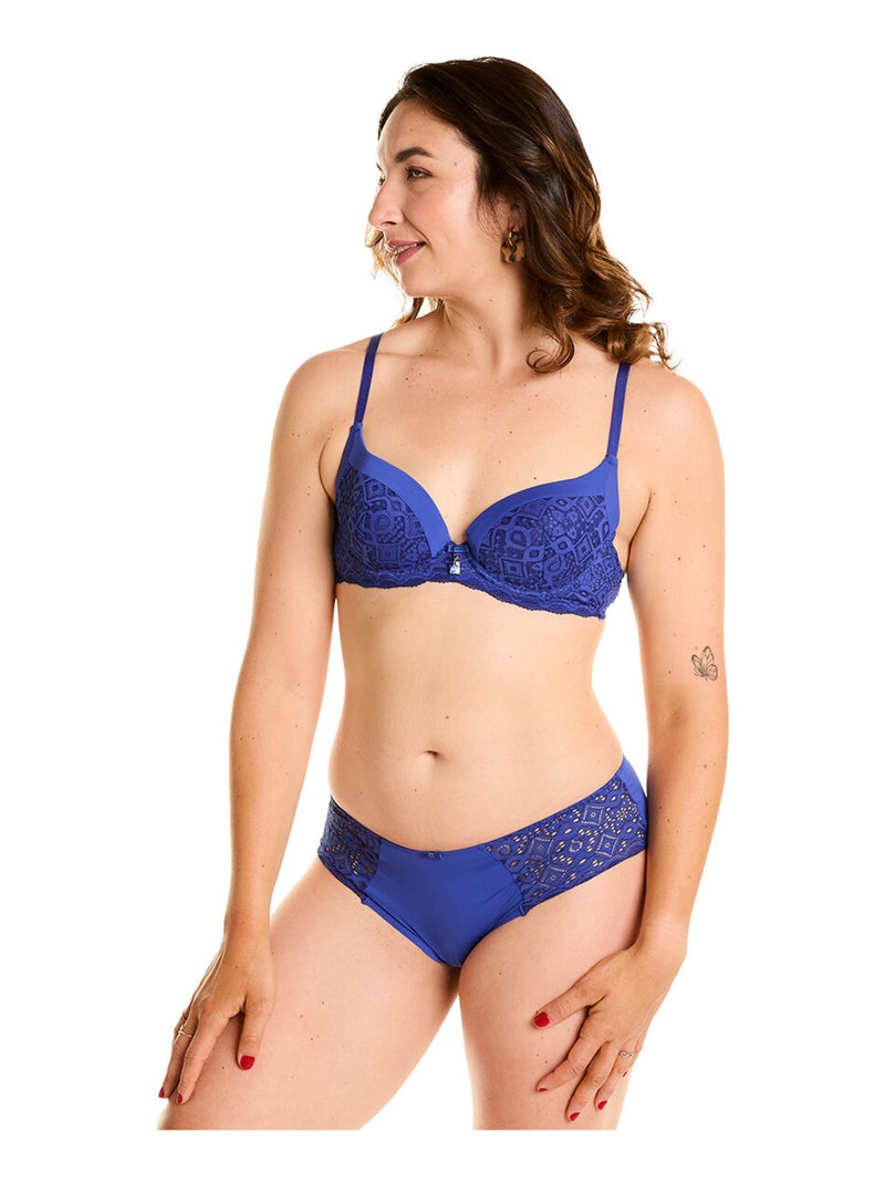 Soutien-gorge ampliforme ETERNELLE - Pomm'Poire Bleu - Kiabi