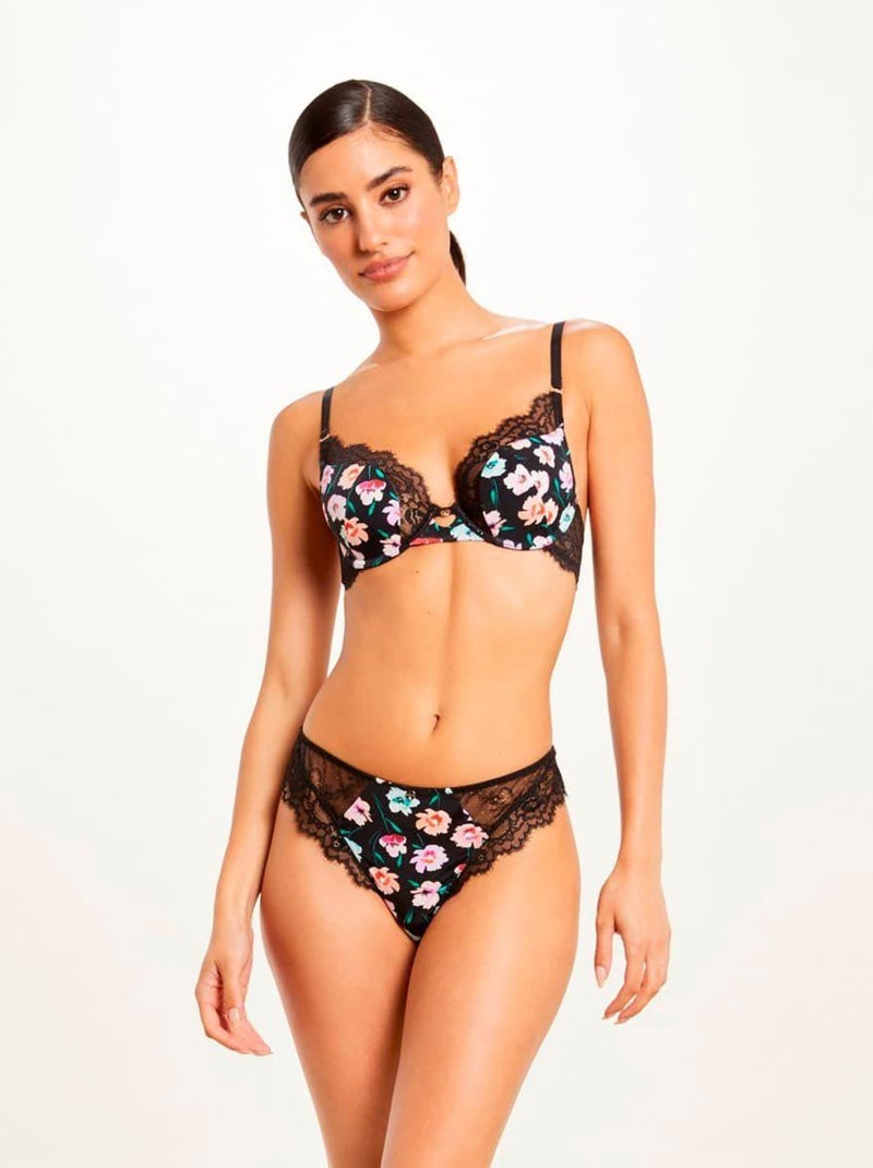 Soutien-gorge ampliforme FANNY - Morgan Lingerie Noir - Kiabi