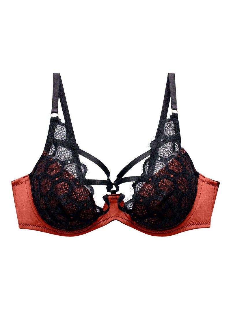 Soutien-gorge ampliforme FOUDRE - Pomm'Poire Marron - Kiabi