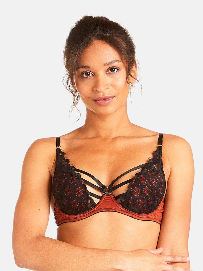 Soutien-gorge ampliforme FOUDRE - Pomm'Poire Marron - Kiabi