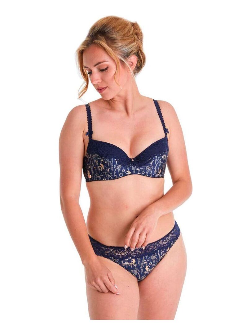 Soutien Gorge Ampliforme Haute Couture Brigitte Bardot Bleu Kiabi