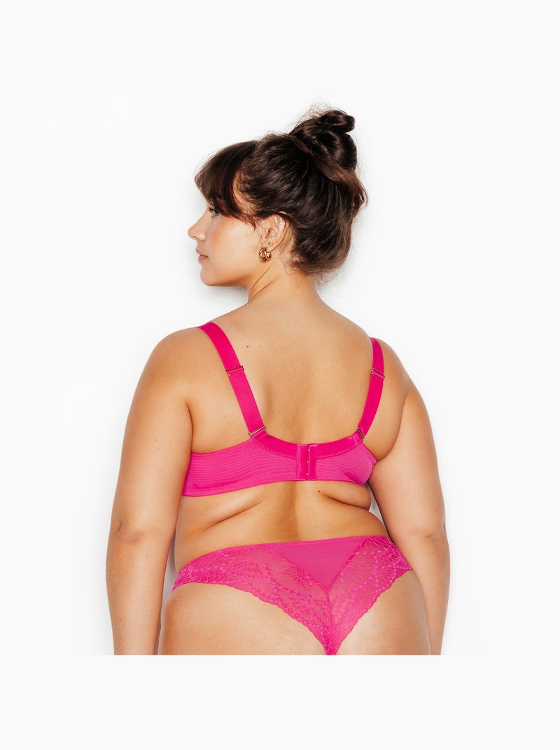 Soutien-gorge ampliforme Hermine+ - RougeGorge Lingerie Rose fushia - Kiabi