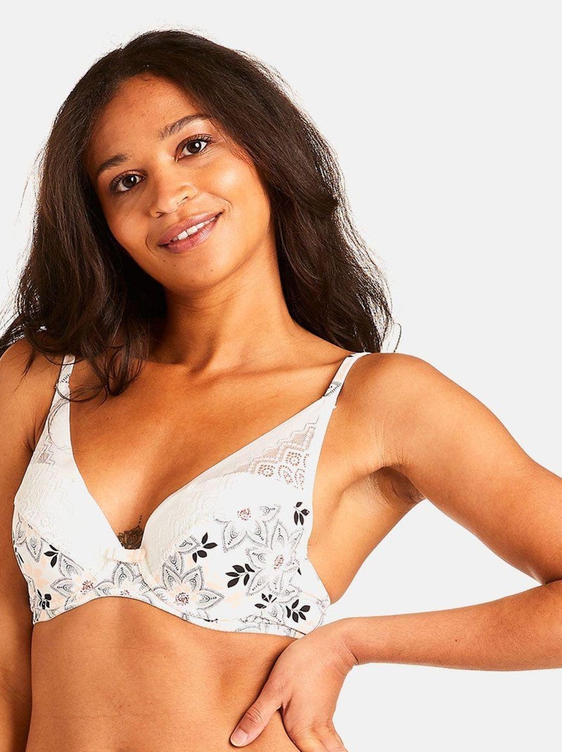 Soutien-gorge ampliforme IMPERATRICE - Pomm'Poire Blanc - Kiabi