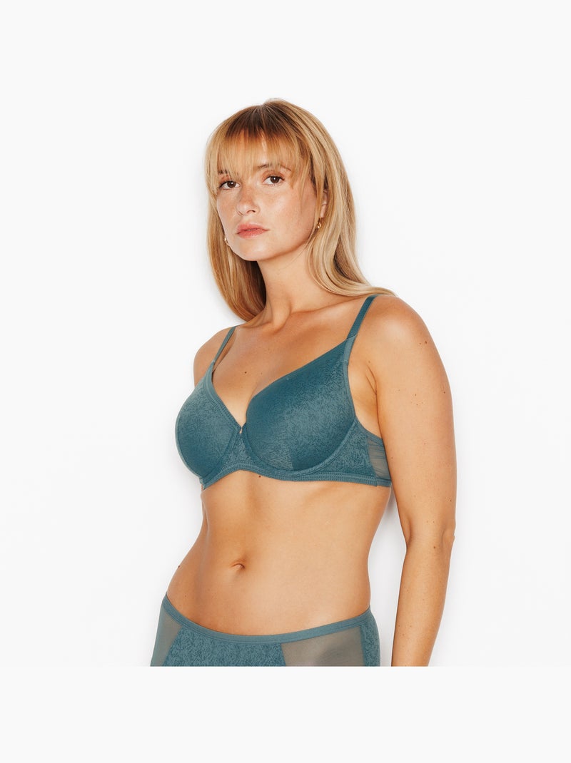 Soutien-gorge ampliforme Juliane - RougeGorge Lingerie Bleu pétrole - Kiabi