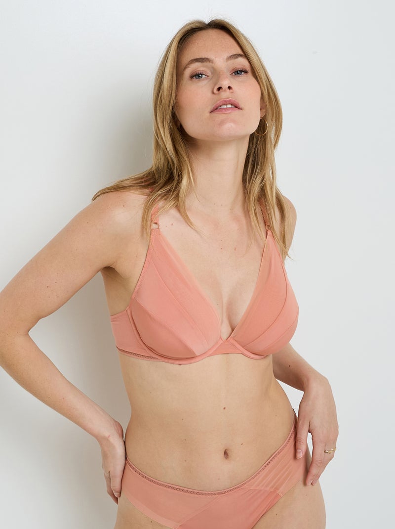 Soutien-gorge ampliforme micro Ginny - RougeGorge Lingerie Rose - Kiabi