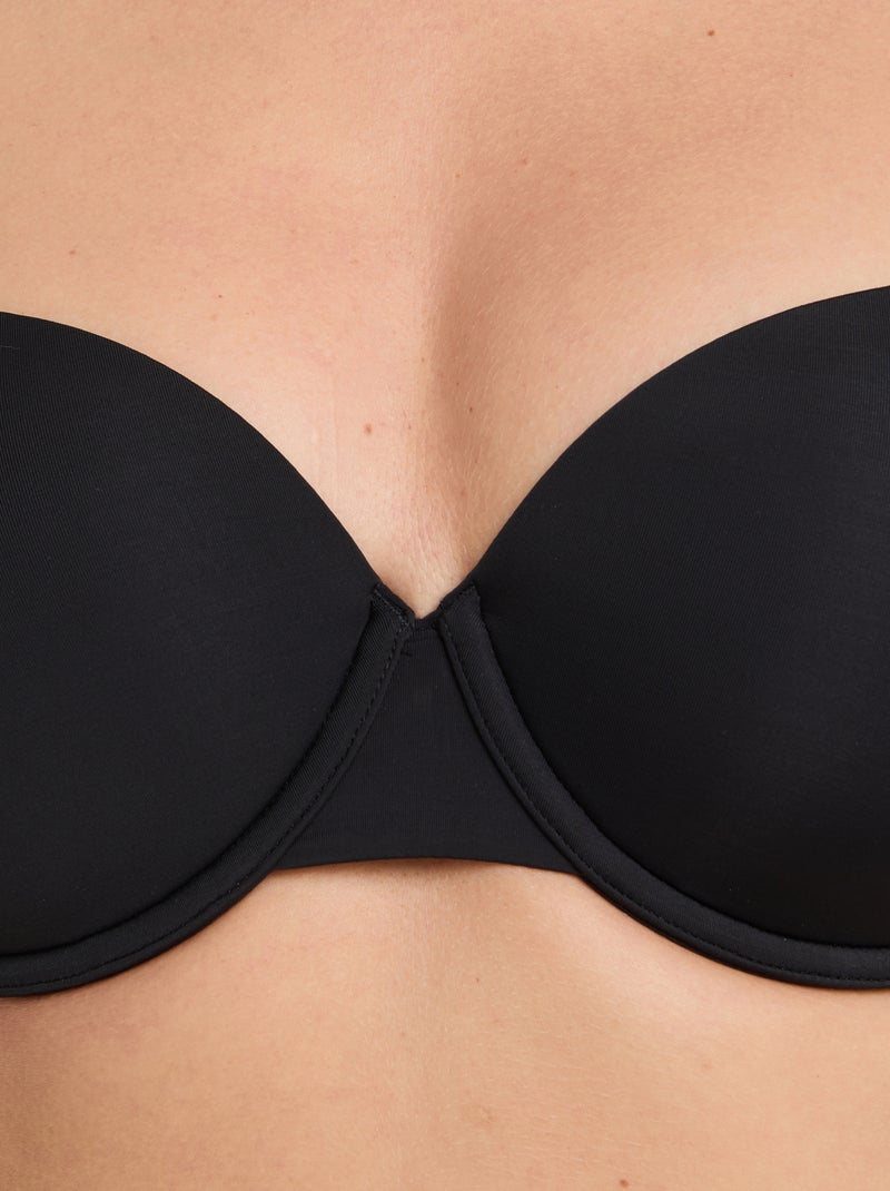 Soutien-gorge ampliforme microfibre Perfect - RougeGorge Lingerie Noir - Kiabi