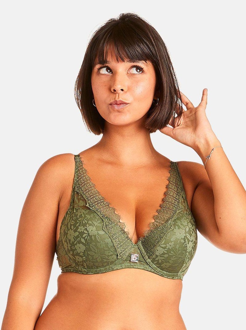 Soutien-gorge ampliforme PAMOISON - Pomm'Poire Vert - Kiabi