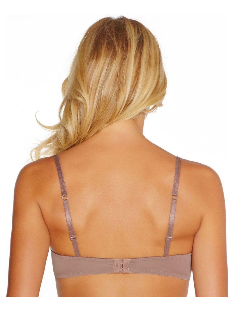 Soutien-gorge ampliforme push moulé bonnets B, C et D SECRET - Pomm'Poire Marron - Kiabi