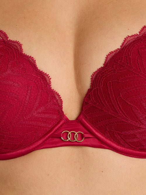 Soutien-gorge ampliforme push-up dentelle Femme - RougeGorge Lingerie - Kiabi