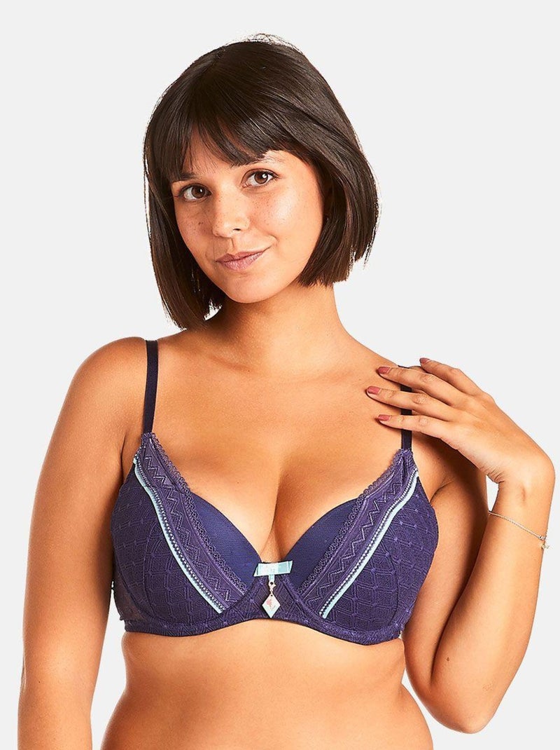 Soutien-gorge ampliforme REVEIL - Pomm'Poire Bleu - Kiabi