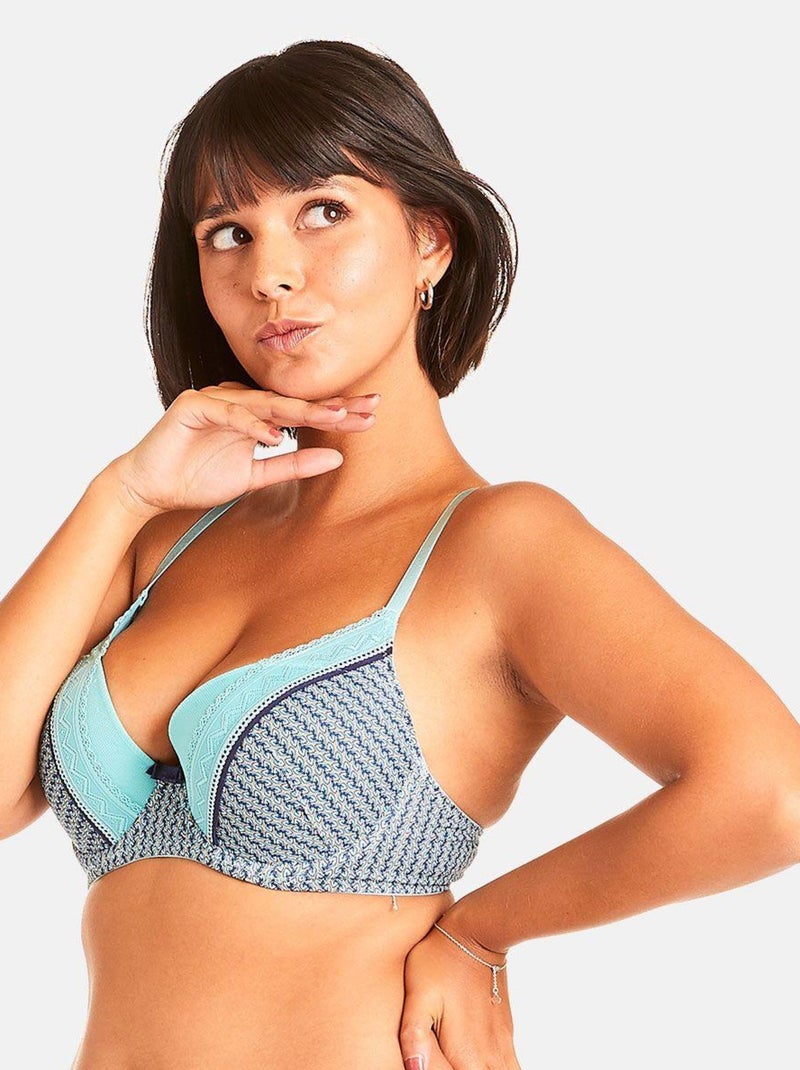 Soutien-gorge ampliforme ROSE - Pomm'Poire Bleu - Kiabi