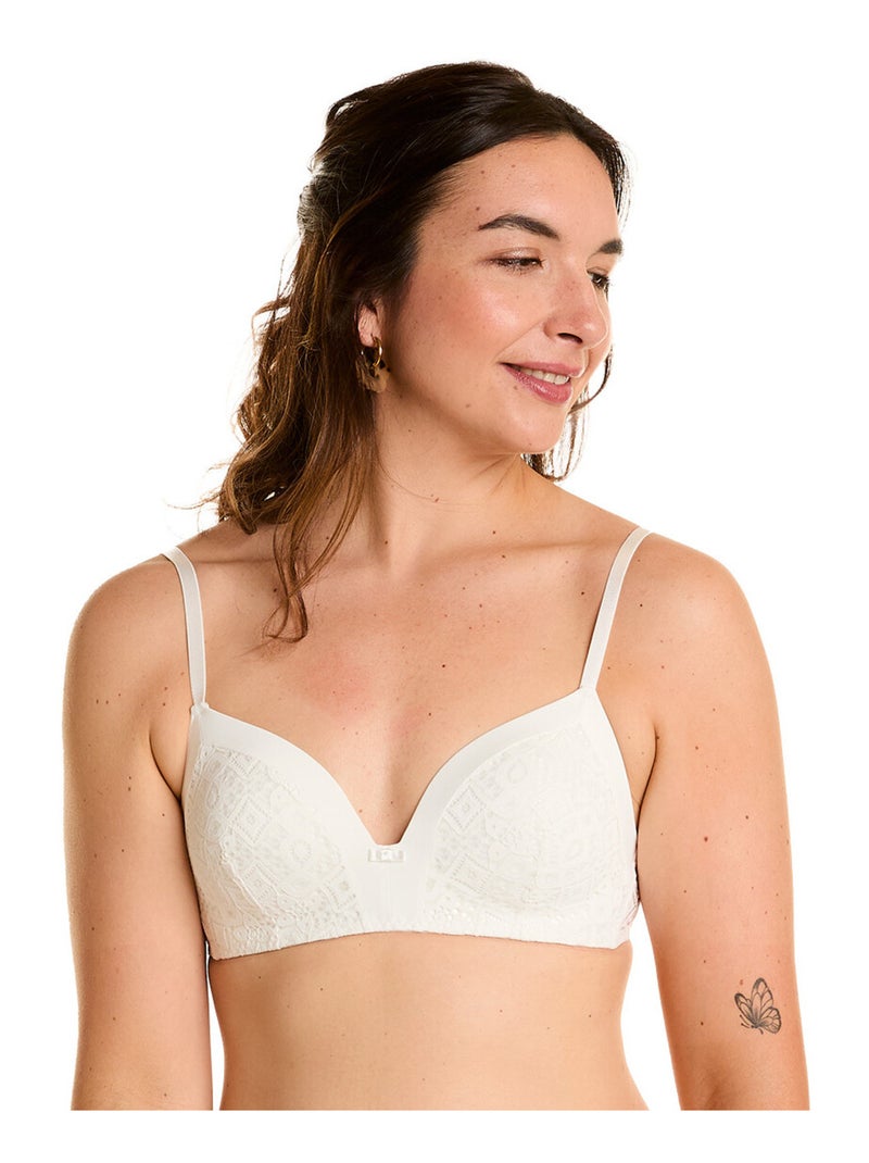 Soutien-gorge ampliforme souple ETERNELLE - Pomm'Poire Blanc - Kiabi