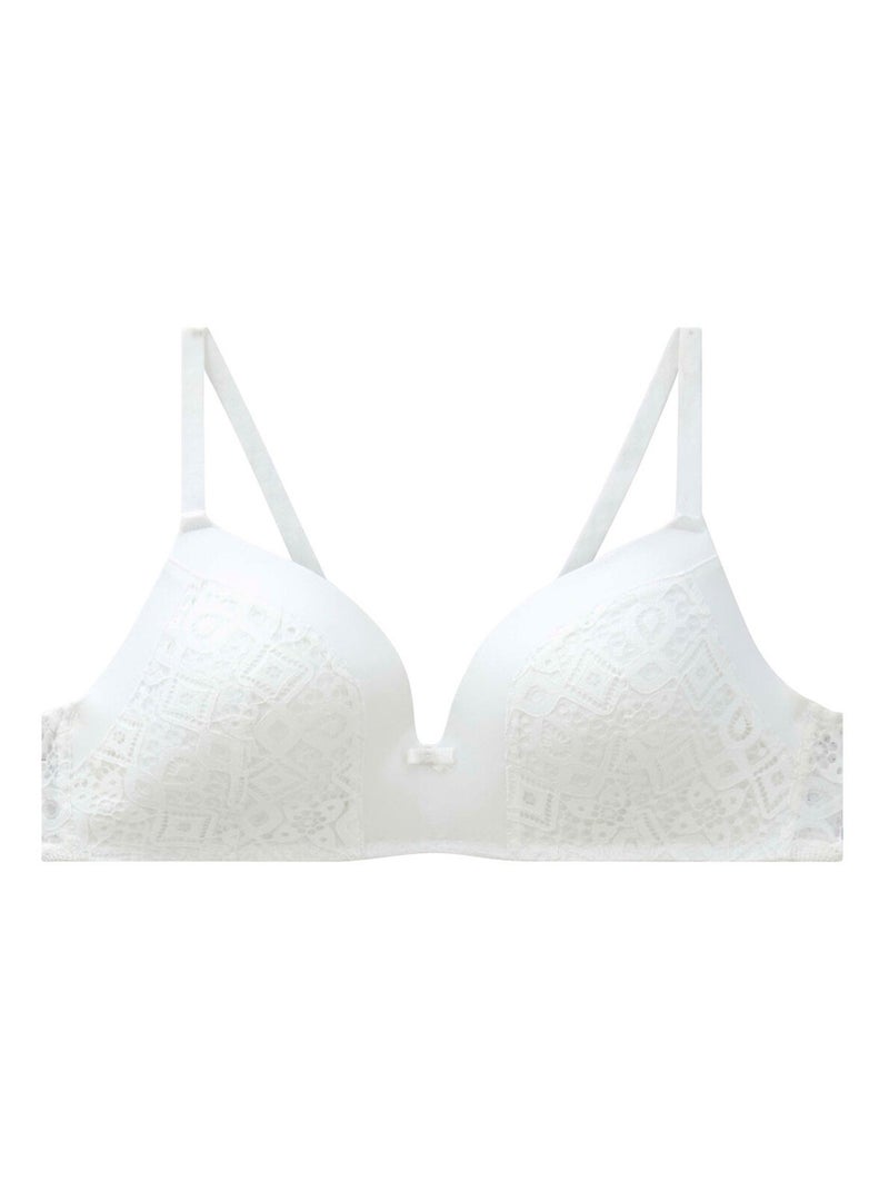Soutien-gorge ampliforme souple ETERNELLE - Pomm'Poire Blanc - Kiabi