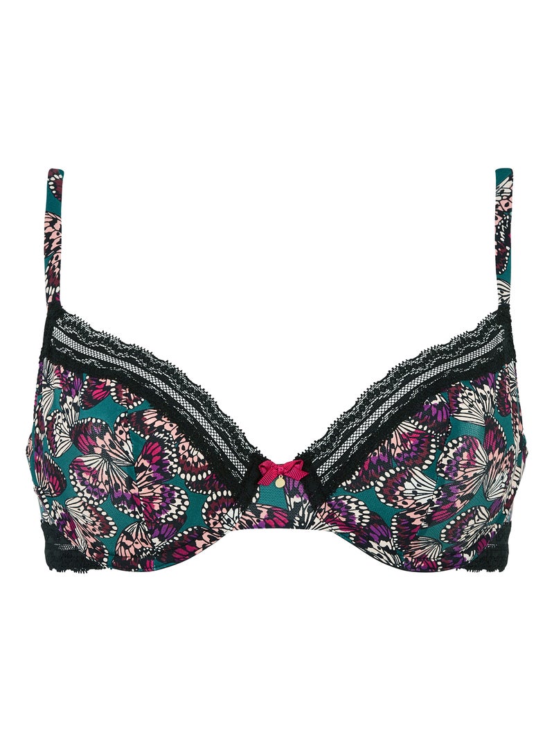 Soutien-gorge Amusante Billet Doux Noir / Vert / Rouge - Kiabi