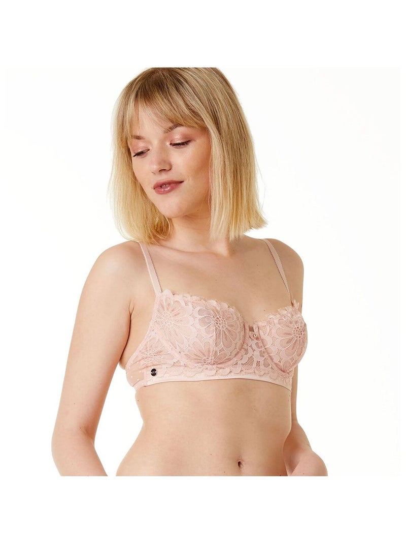 Soutien-gorge armature ACQUISE - Brigitte Bardot Lingerie Rose - Kiabi