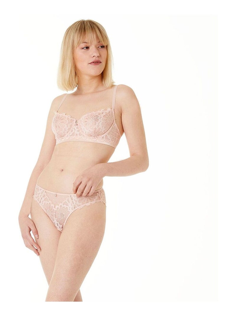 Soutien-gorge armature ACQUISE - Brigitte Bardot Lingerie Rose - Kiabi
