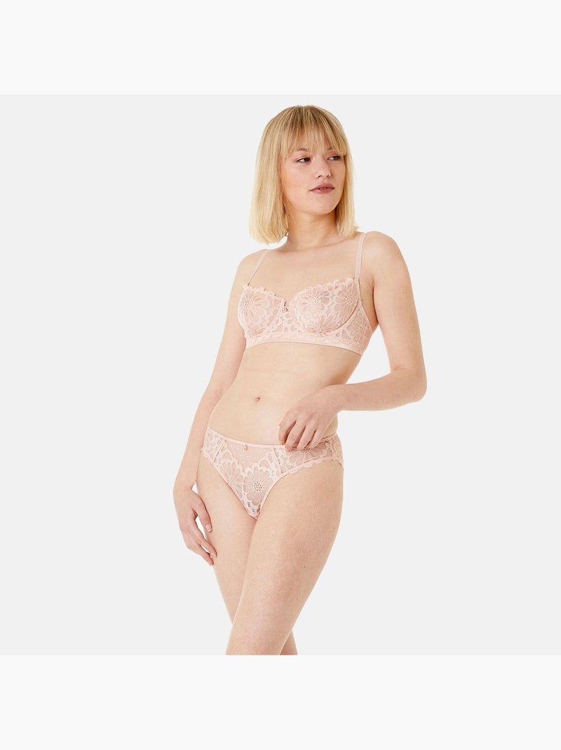 Soutien-gorge armature ACQUISE - Brigitte Bardot Lingerie Rose - Kiabi