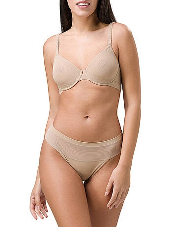 Soutien-gorge armaturé balconnet Lust peau