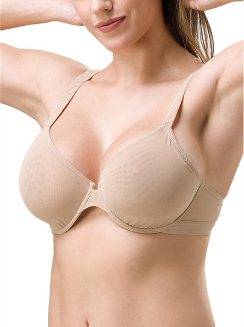 Soutien-gorge armaturé balconnet Lust peau - Kiabi