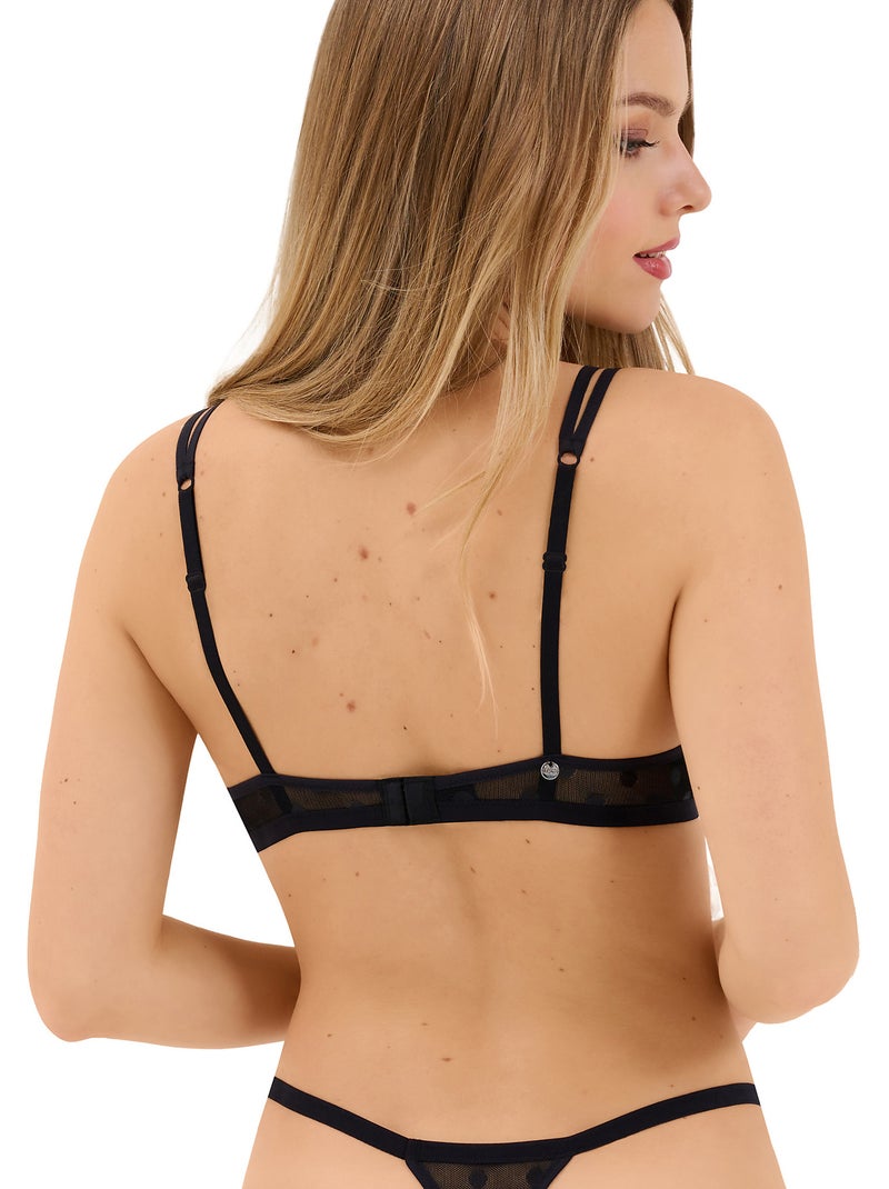Soutien-gorge armaturé Candy Noir - Kiabi