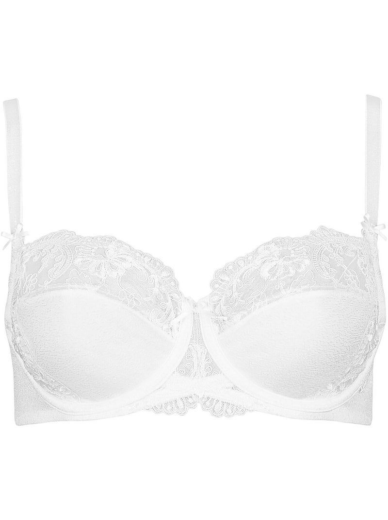 Soutien-gorge armaturé Caroline blanc F, G Blanc - Kiabi