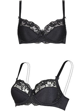 Soutien-gorge armaturé caroline noir b à e