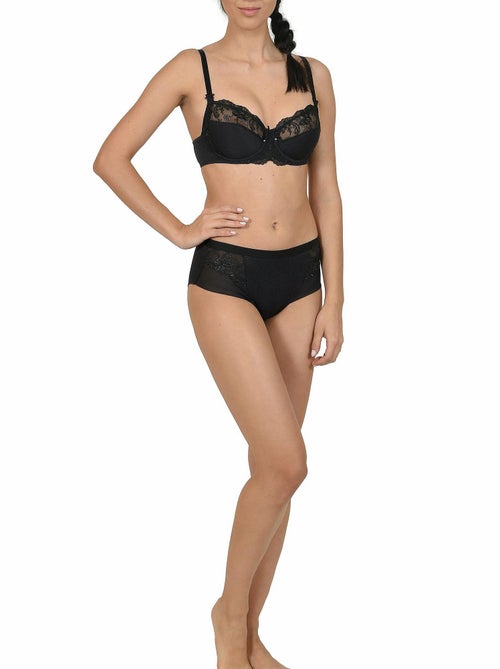 Soutien-gorge armaturé Caroline noir B à E - Kiabi