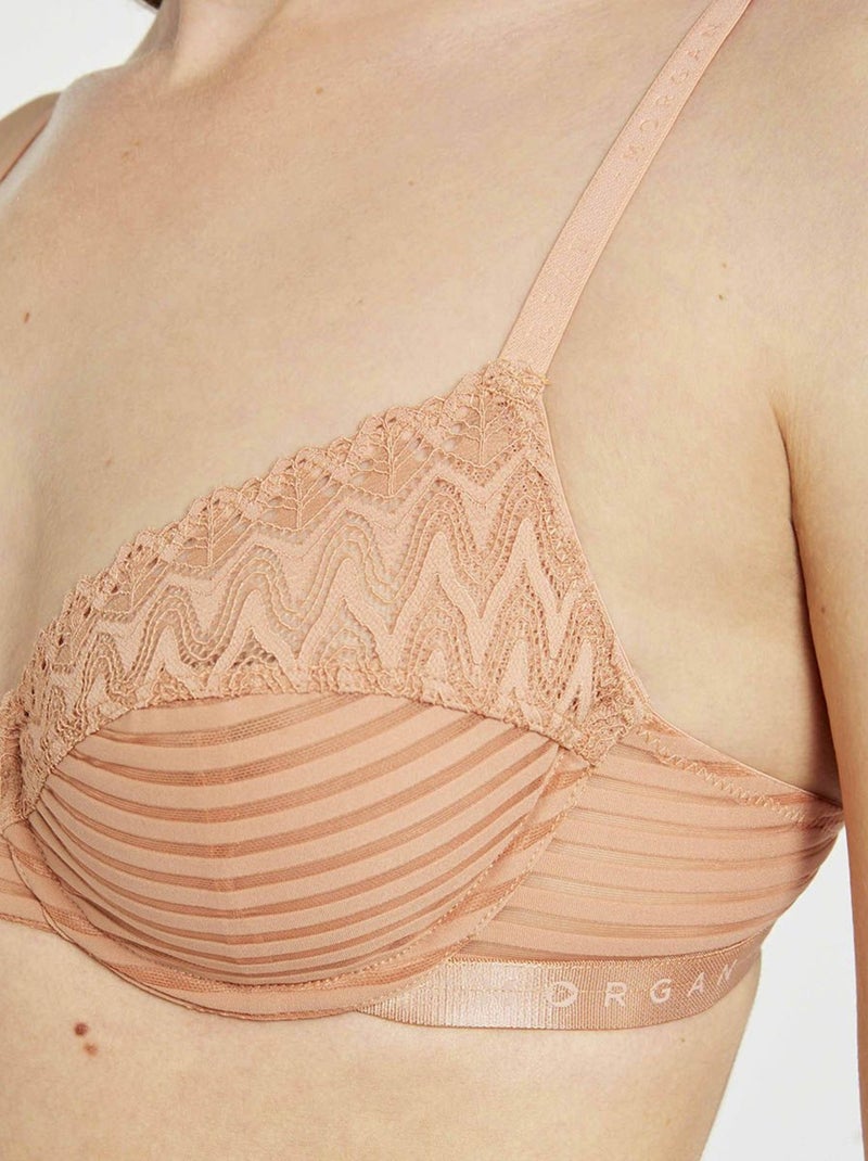 Soutien-gorge armature CELIA - Morgan Lingerie Rose - Kiabi