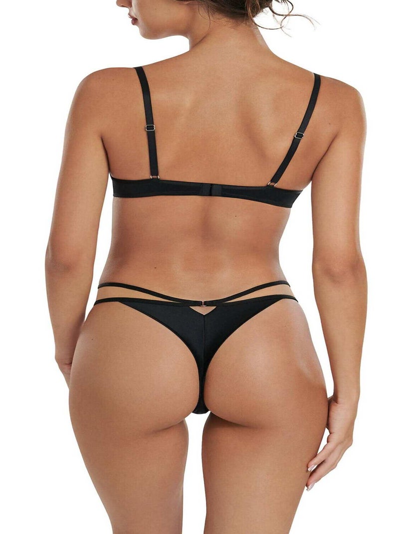 Soutien-gorge armaturé Dione Noir - Kiabi