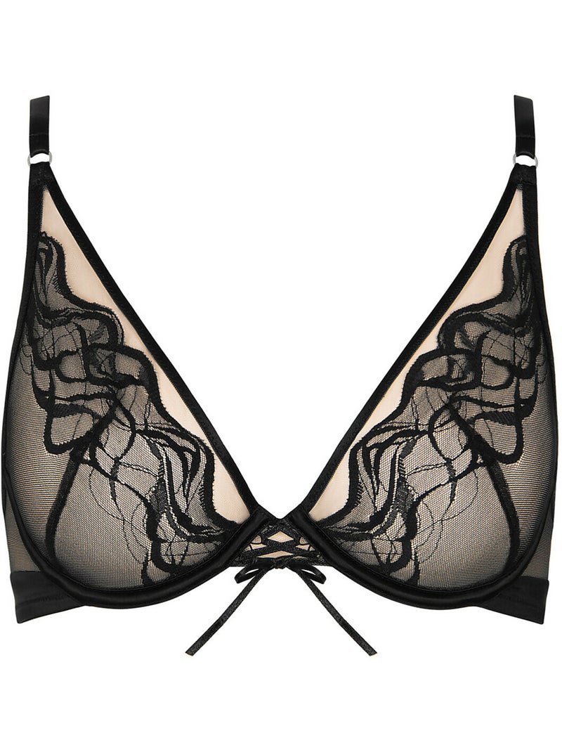Soutien-gorge armaturé Dione Noir - Kiabi