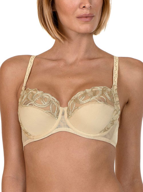 Soutien-gorge armaturé Emanuelle or - Kiabi