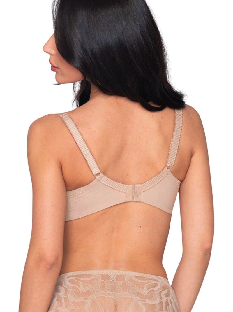 Soutien-gorge armaturé emboîtant MELODY Beige - Kiabi