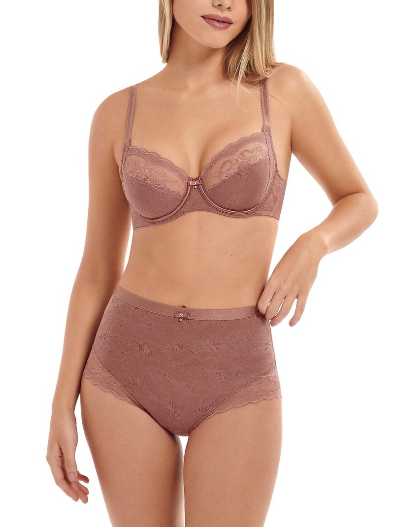Soutien-gorge armaturé EVELYN B à E Beige - Kiabi