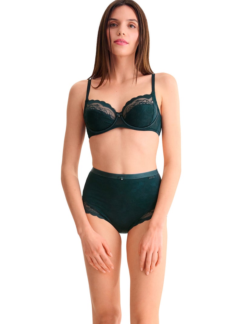 Soutien-gorge armaturé EVELYN B à E Vert - Kiabi