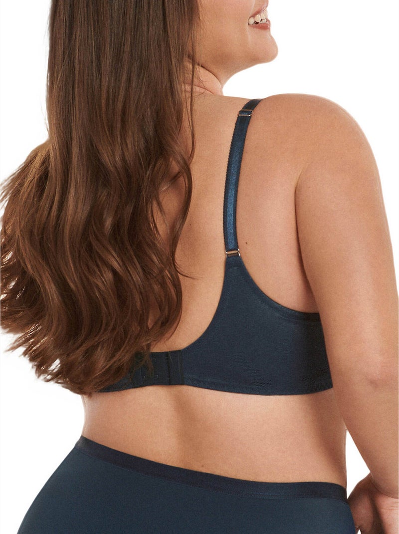 Soutien-gorge armaturé EVELYN F, G Bleu marine - Kiabi