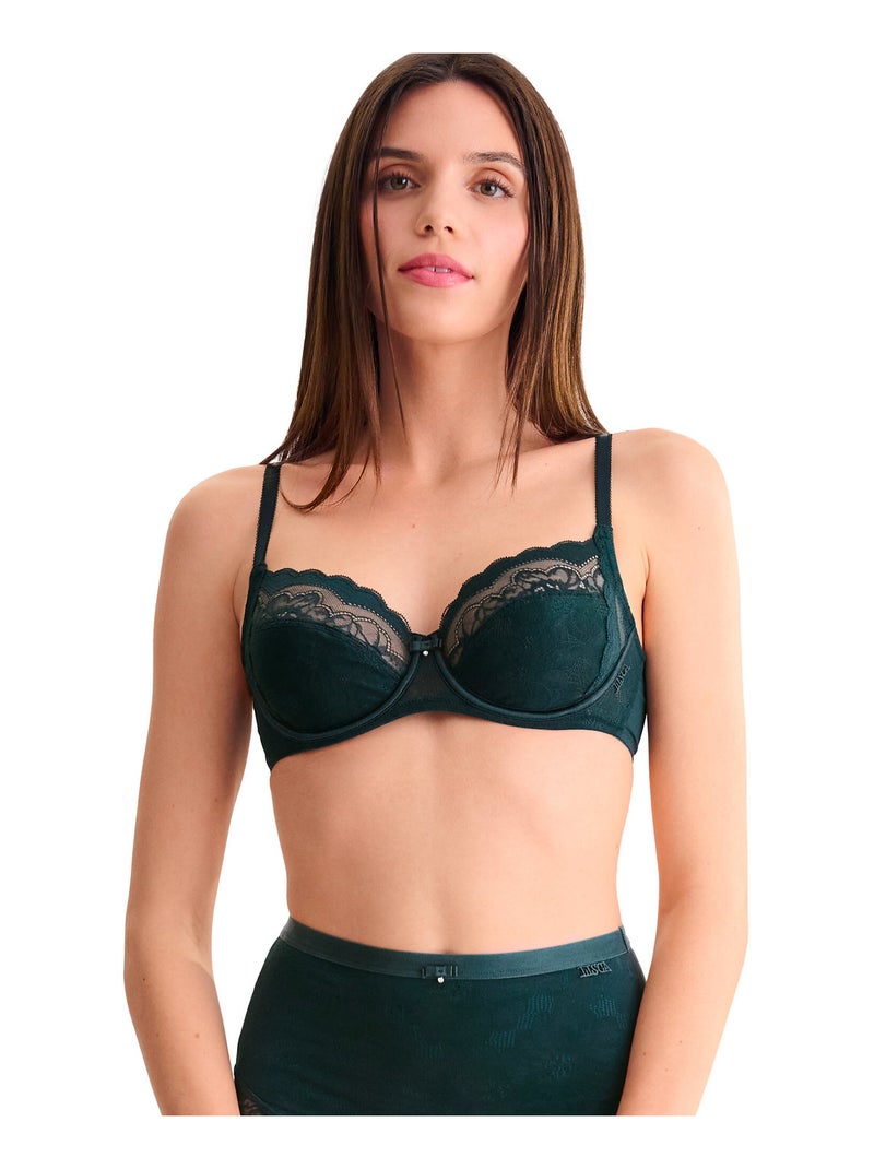 Soutien-gorge armaturé EVELYN F, G Vert - Kiabi