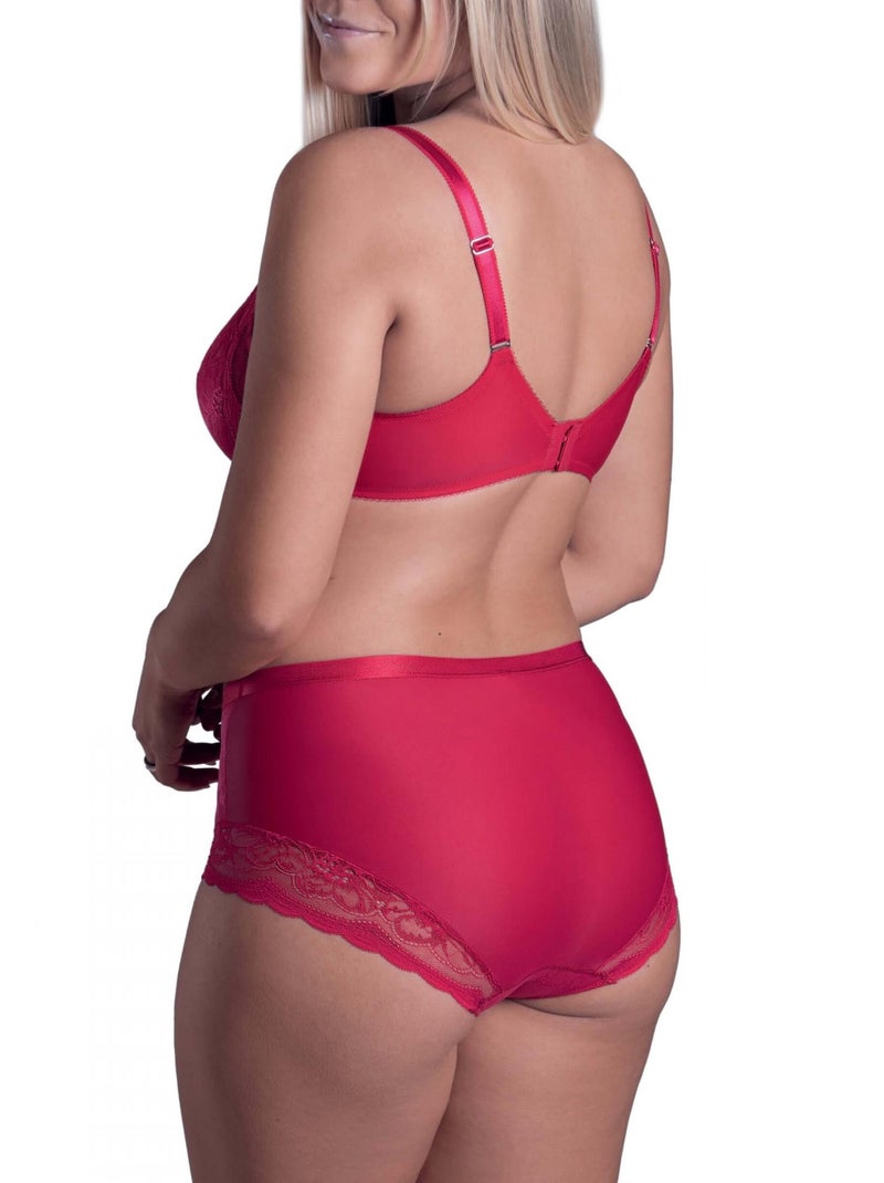 Soutien-gorge armaturé EVELYN rouge B à E Rouge - Kiabi