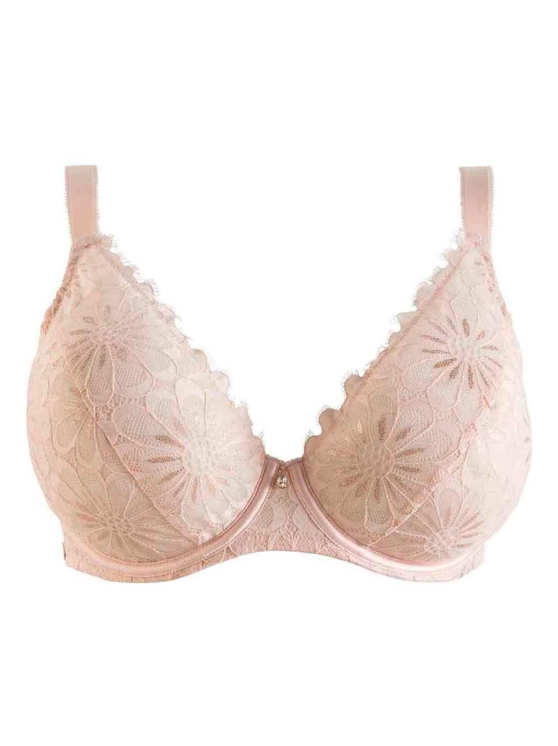 Soutien-gorge armature grand maintien ACQUISE - Brigitte Bardot Lingerie Rose - Kiabi