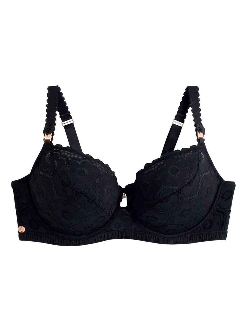 Soutien-gorge armature grand maintien AFFINITE - Brigitte Bardot Lingerie Noir - Kiabi