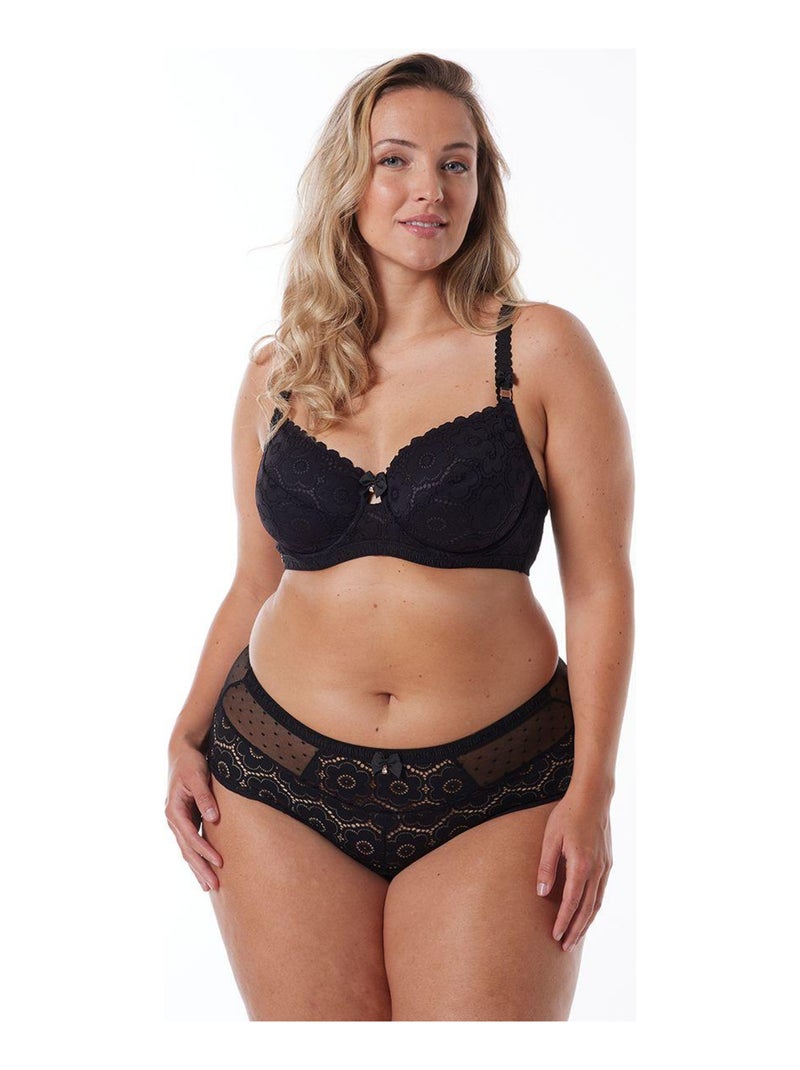 Soutien-gorge armature grand maintien AFFINITE - Brigitte Bardot Lingerie Noir - Kiabi