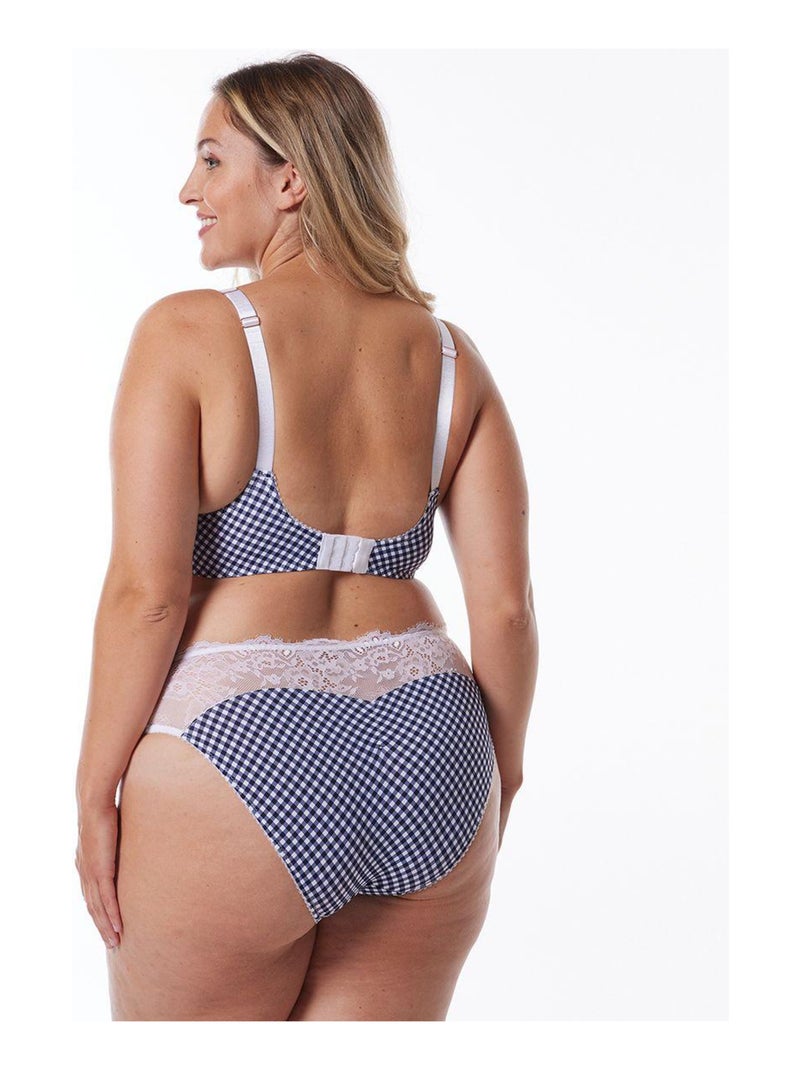 Soutien-gorge armature grand maintien EMBELLIE - Brigitte Bardot Lingerie Bleu - Kiabi