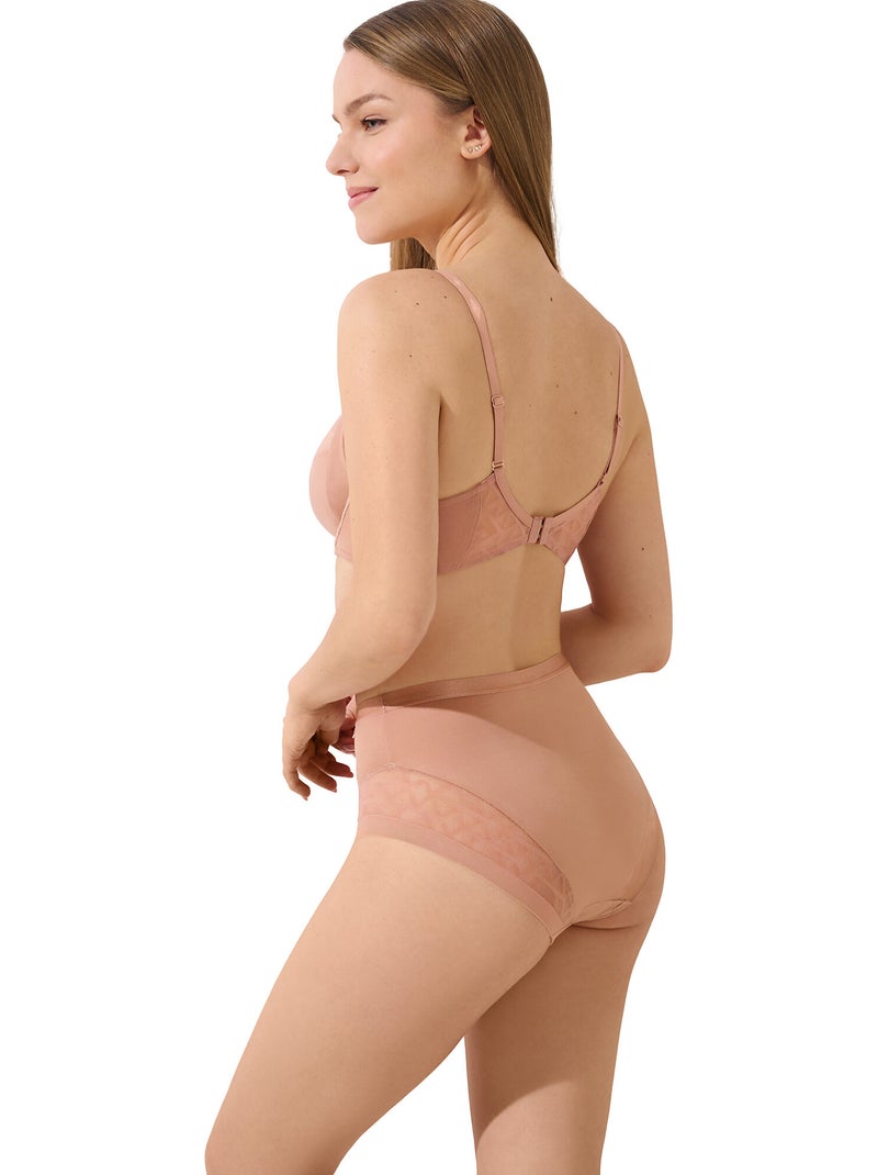 Soutien-gorge armaturé grandes tailles Opal Beige - Kiabi
