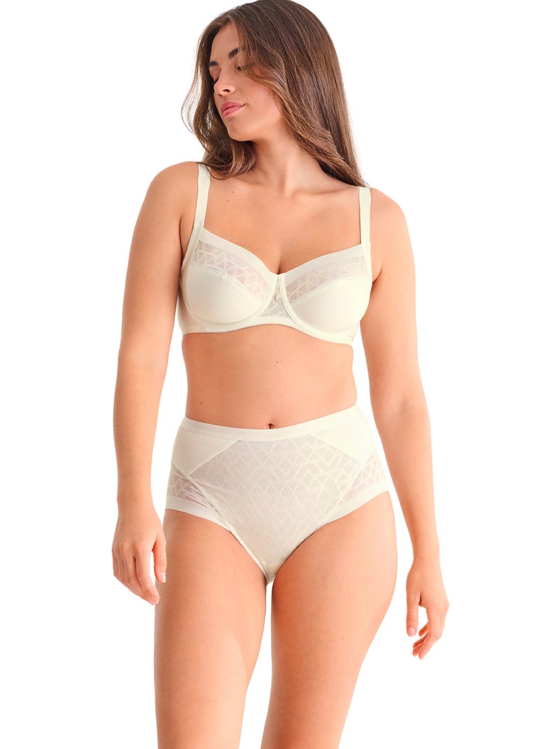 Soutien-gorge armaturé grandes tailles Opal Ecru - Kiabi