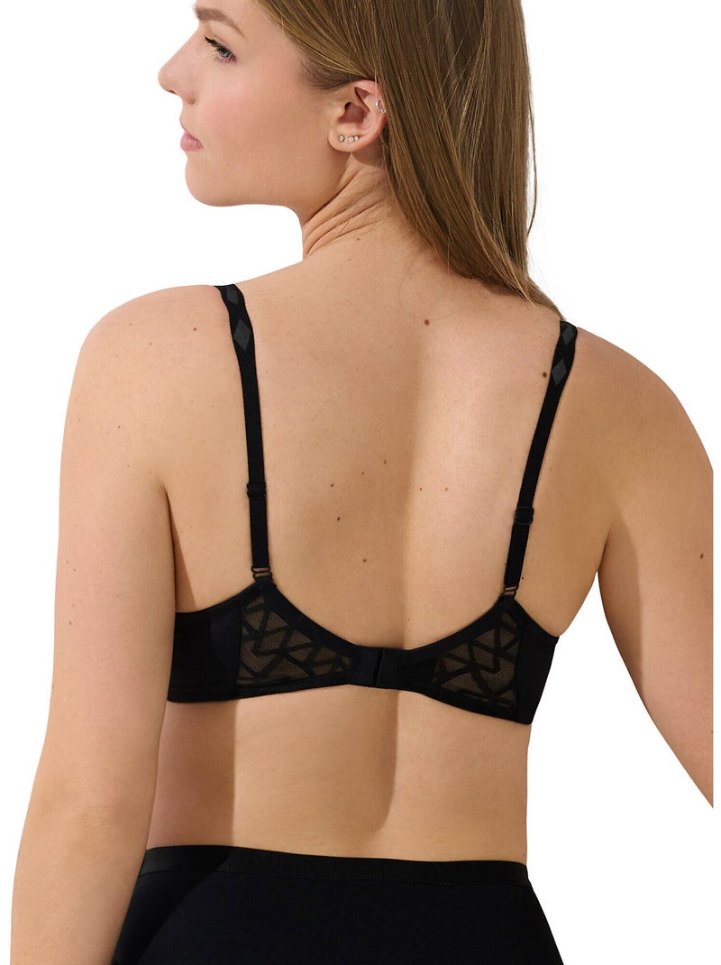 Soutien-gorge armaturé grandes tailles Opal Noir - Kiabi