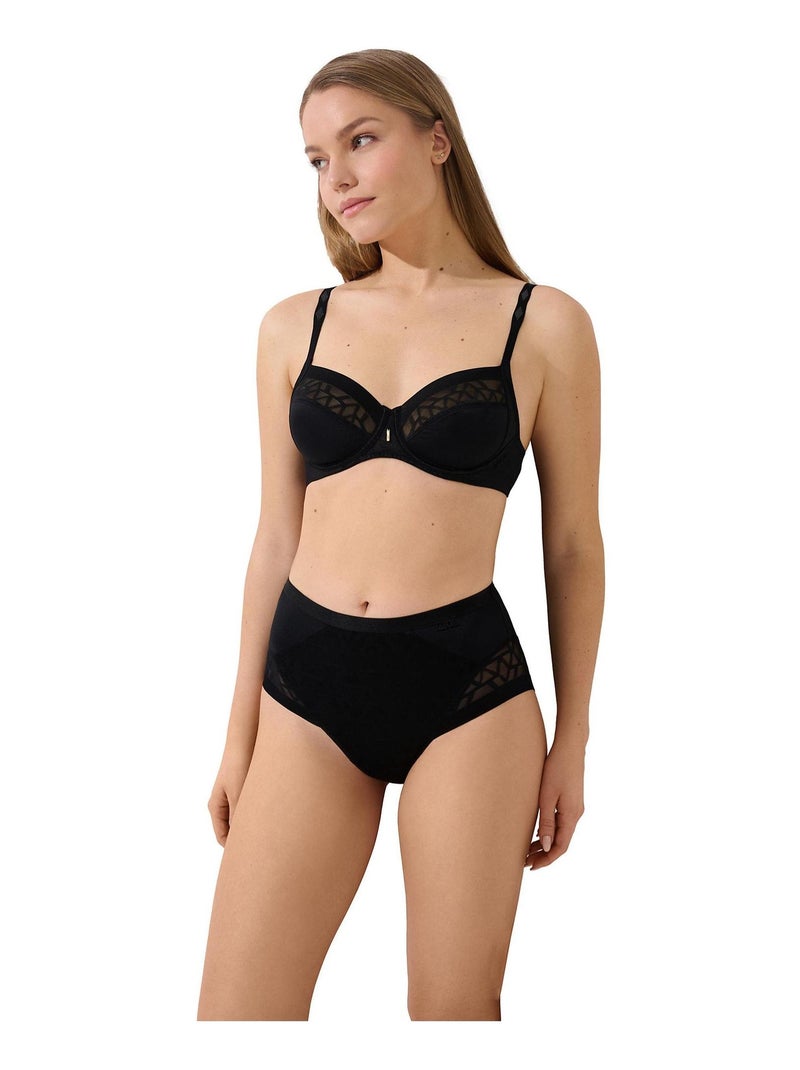 Soutien-gorge armaturé grandes tailles Opal Noir - Kiabi