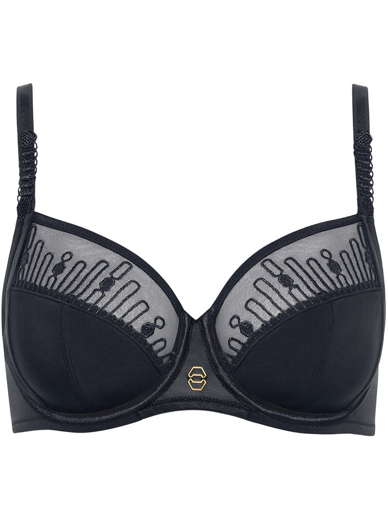 Soutien-gorge armaturé Ivonne B à E Gris foncé - Kiabi