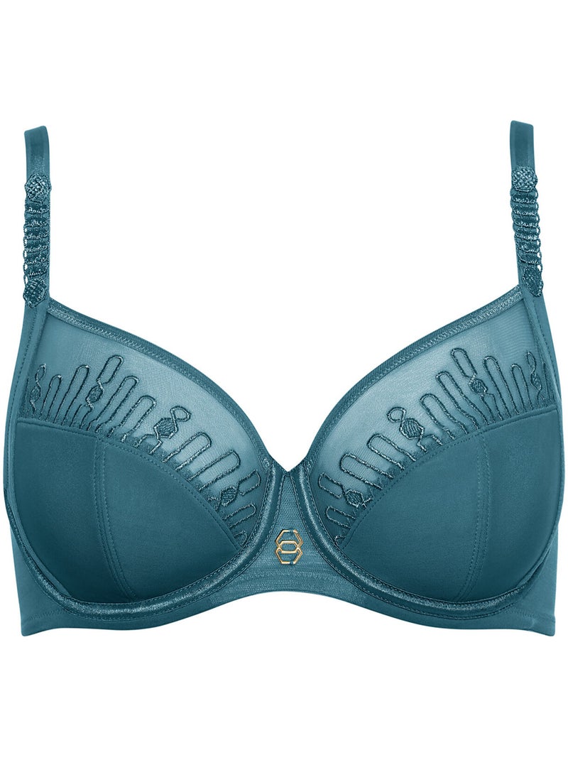 Soutien-gorge armaturé Ivonne F à H Vert - Kiabi