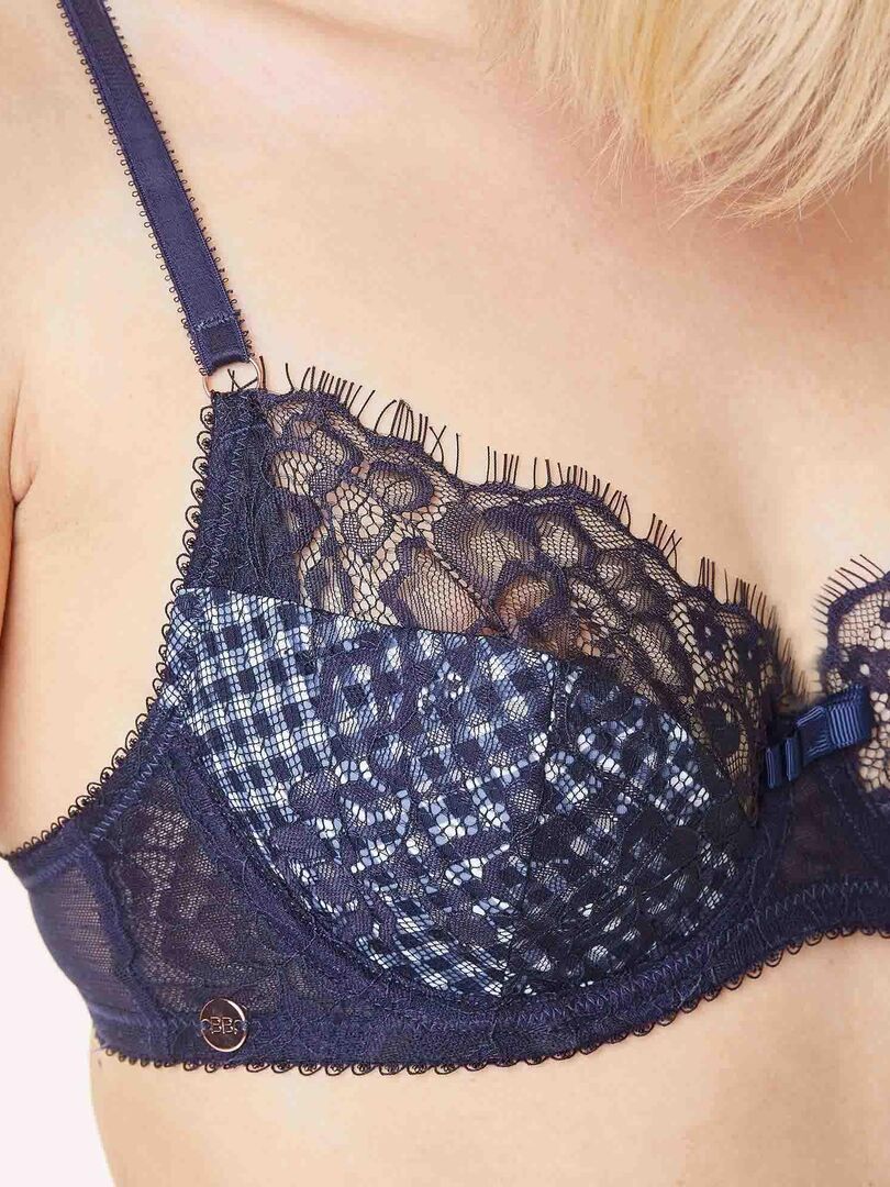 Soutien Gorge Armature MAGAZINE Brigitte Bardot Bleu Nuit Kiabi